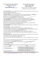 Đề thi thử THPT Quốc gia môn Sinh học trường Mỹ lộc, nam định   lần 5  