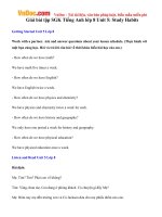 Giải bài tập SGK Tiếng Anh lớp 8 Unit 5: Study Habits