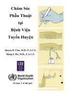 Chăm Sóc Phẫu Thuật tại Bệnh Viện Tuyến Huyện