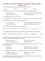 15 thi online   lý thuyết và bài tập về CACBON 12 