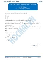 Bai 19 BTTL ung dung tich phan tinh tt khoi tron xoay phan 1 hocmai vn 