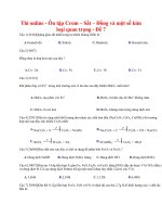 22 thi online   ôn tập crom – sắt – đồng và một số kim loại quan trọng   đề 7 