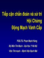 Tiếp cận chẩn đoán và xử trí Hội Chứng Động Mạch Vành Cấp