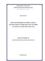 Phân tích tình hình tài chính và những giải pháp nhằm cải thiện khả năng tài chính của công ty cổ phần MCO việt nam 