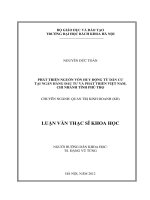 Phát triển nguồn vốn huy động từ dân cư tại ngân hàng đầu tư và phát triển việt nam chi nhánh phú thọ  