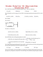 25 thi online   ôn tập crom – sắt – đồng và một số kim loại quan trọng   đề 10 