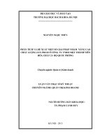 Phân tích và đề xuất một số giải pháp nhằm nâng cao chất lượng sản phẩm ở công ty TNHH một thành viên hóa chất 21 