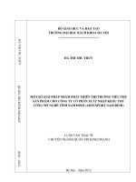 Một số giải pháp nhằm phát triển thị trường tiêu thụ sản phẩm cho công ty cổ phần xuất nhập khẩu thủ công mỹ nghệ tỉnh nam định (artexport nam định) 