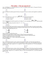 Thi online cấu tạo nguyên tử 