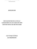 Một số giải pháp nhằm nâng cao năng lực cạnh tranh trong cung cấp các dịch vụ bưu chính chuyển phát nhanh của bưu điện tỉnh nam định  