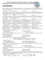 BÀI tập AMINOAXIT tác DỤNG với AXIT 2016