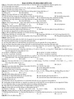 Hóa 11 - trắc nghiệm đại cương về hóa học hữu cơ