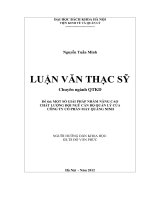 Một số giải pháp nhằm nâng cao chất lượng đội ngũ cán bộ quản lý của công ty cổ phần may quảng ninh 