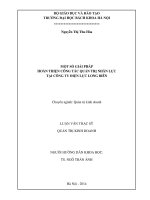 Một số giải pháp hoàn thiện công tác quản trị nhân lực tại công ty điện lực long biên 