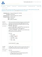 Đáp án BKEL chương 1 môn Vật Lí 1 Đại Học Bách Khoa Hồ Chí Minh 2