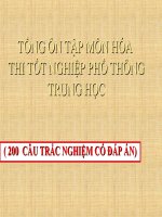 Tong on tap mon HOA thi tot nghiep(200cau trac nghiem co dap an) 