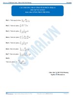 Bai 10 BTTL cac phuong phap tinh tich phan phan 4 hocmai vn 