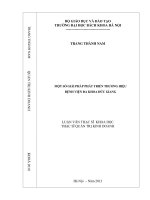 Một số giải pháp phát triển thương hiệu bệnh viện đa khoa đức giang 