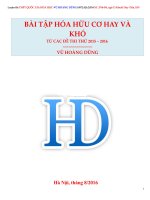 tuyển tập hữu cơ khó