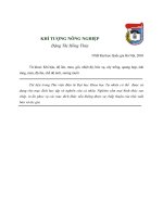 Khi tuong nong nghiep