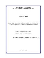 Hoàn thiện thông tin kế toán quản trị trong việc ra quyết định ngắn hạn tại viễn thông nam định 