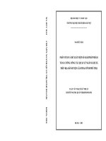 Phân tích và đề xuất một số giải pháp nhằm tăng cường công tác quản lý ngân sách xã trên địa bàn huyện lâm thao tỉnh phú thọ 