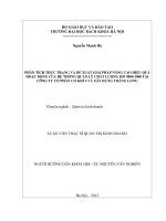 Phân tích thực trạng và đề xuất giải pháp nâng cao hiệu quả hoạt động của hệ thống quản lý chất lượng ISO 9000 2000 tại công ty cổ phần cơ khí 4 và xây dựng thăng long 