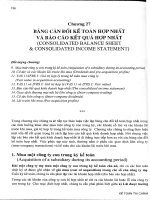 C27 giáo trình kế toán bảng cân đối kế toán hợpnhất bổ sung