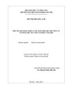 Một số giải pháp chiến lược kinh doanh cho công ty cổ phần dệt may sơn nam đến năm 2020 