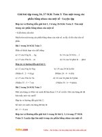 Giải bài tập trang 26, 27 SGK Toán 3: Tìm một trong các phần bằng nhau của một số - Luyện tập