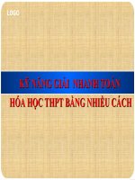 Sáng kiến kinh nghiệm môn hóa 2017