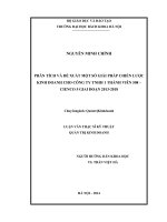 Phân tích và đề xuất một số giải pháp chiến lược kinh doanh cho công ty TNHH 1 thành viên 508   CIENCO 5 giai đoạn 2013–2018 