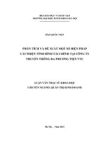 Phân tích và đề xuất một số biện pháp cải thiện tình hình tài chính tại công ty truyền thông đa phương tiện VTC 