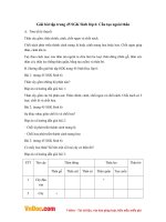 Giải bài tập trang 45 SGK Sinh lớp 6: Cấu tạo ngoài thân