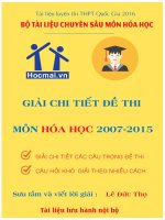 SACH GIAI CHI TIET HOA HOC 2007 2015 