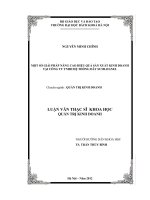 Một số giải pháp nâng cao hiệu quả sản xuất kinh doanh tại công ty TNHH hệ thống dây sumi hanel 