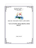 bai thi kien thuc lien mon danh cho hoc sinh