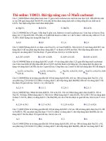 40 thi online YD021  bài tập nâng cao về muối cacbonat 