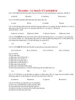 88 thi online   lý thuyết về cacbohiđrat 