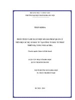 Phân tích và đề xuất một số giải pháp quản lý tiến độ các dự án đầu tư tại công ty đầu tư phát triển hạ tầng viglacera 