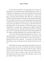 Nghiên cứu rối loạn lipid máu trên sỹ quan cao cấp khám sức khỏe định kỳ năm 2015 tại BVQY 121