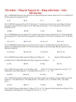 Thi online   tổng ôn nguyên tử – bảng tuần hoàn – liên kết hoá học 