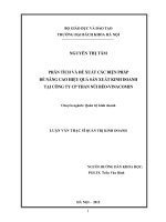 Phân tích đề xuất các biện pháp để nâng cao hiệu quả sản xuất kinh doanh tại công ty CP than núi béo   vinacomin 