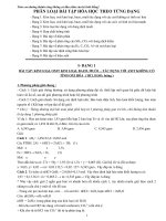 phan loai cac bai tap hoa hoc theo tung dang 