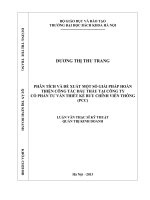 Phân tích và đề xuất một số giải pháp hoàn thiện công tác đấu thầu tại công ty cổ phần tư vấn thiết kế bưu chính viễn thông (PCC) 