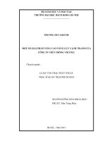 Một số giải pháp nâng cao năng lực cạnh tranh của công ty viễn thông viettel 