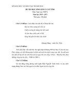 Đề thi HSG ngữ văn lớp 12 tỉnh thanh hóa năm học 2010   2011 