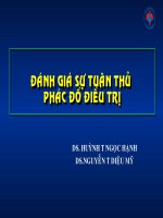 Bài Giảng Đánh Giá Sự Tuân Thủ Phác Đồ Điều Trị