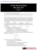 Tư duy hóa học bookgol hay và khó