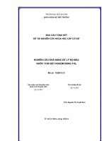 NGHIÊN CỨU KHẢ NĂNG XỬ LÝ ĐỘ MÀU NƯỚC THẢI DỆT NHUỘM BẰNG TiO2